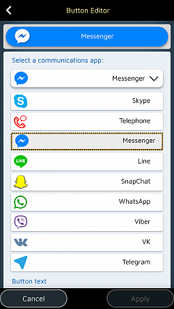 Integrujte svoju obľúbenú komunikačnú aplikáciu (WhatsApp, Messenger, Line)
